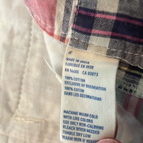 American Eagle shorts EUC no stretch. Low rise size 8 plaid patchwork - Picture 3 of 8